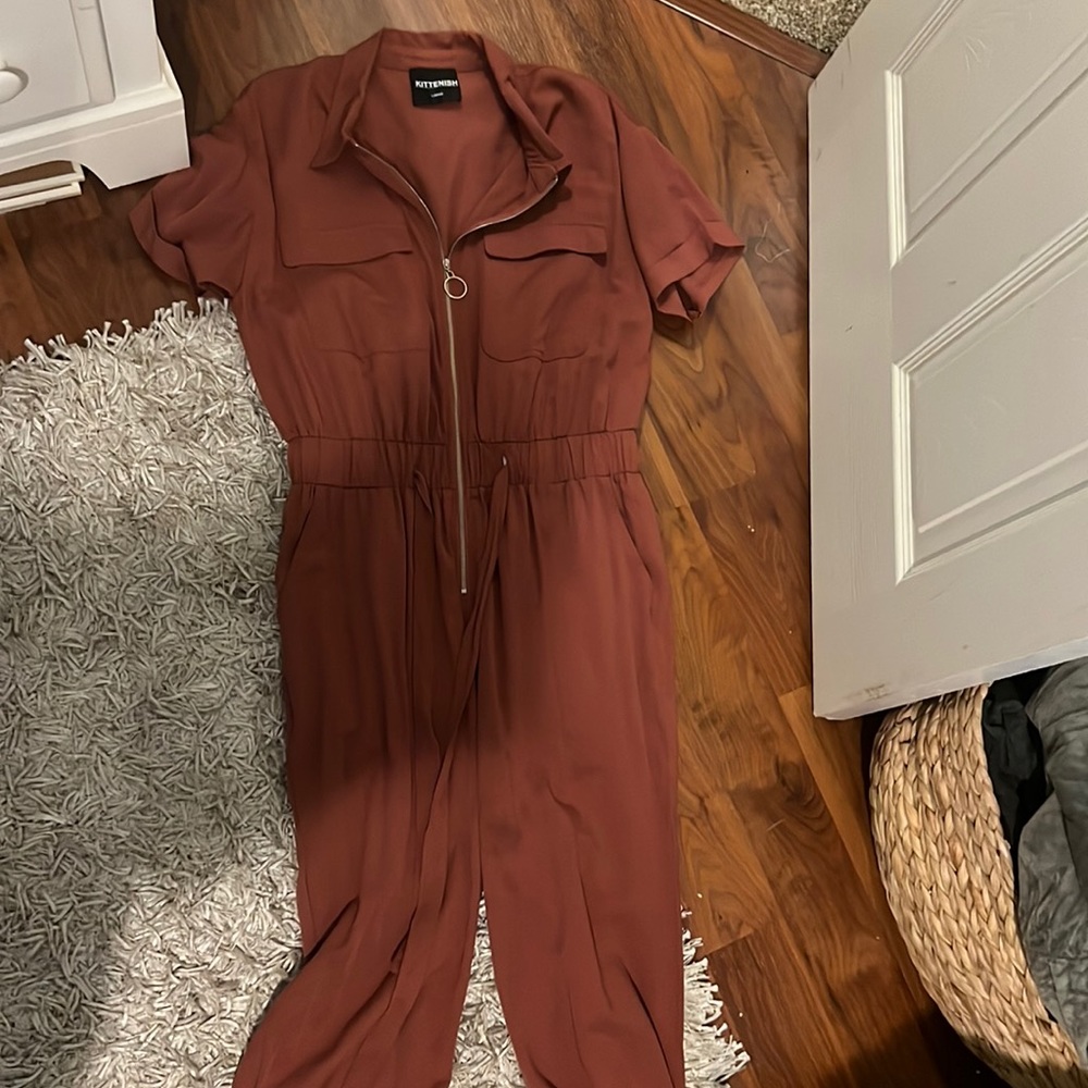 Kitten Dark Pink Jumpsuit